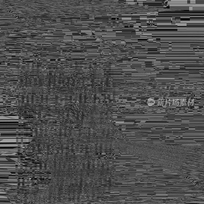 Glitched abstract gray vector background